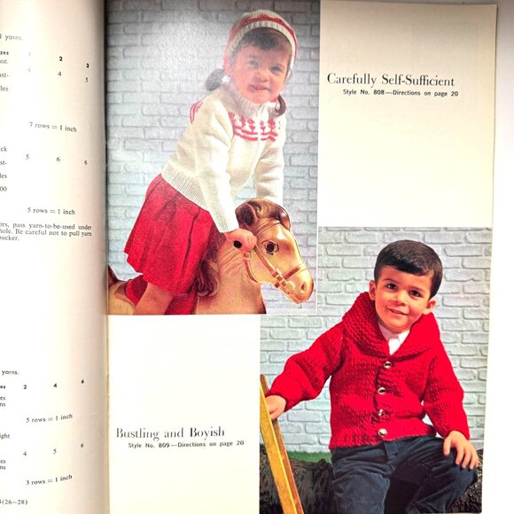 Vintage Spinnerin Knitting Pattern Books Set Vol. 309 & 169 1963/1966 - Picture 12 of 15